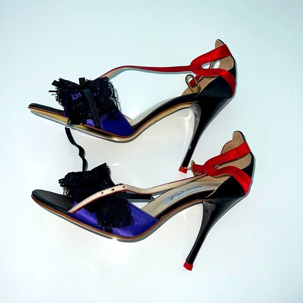 Comme il Faut tango heels, RARE!! ❤️💜 - Picture 1 of 5